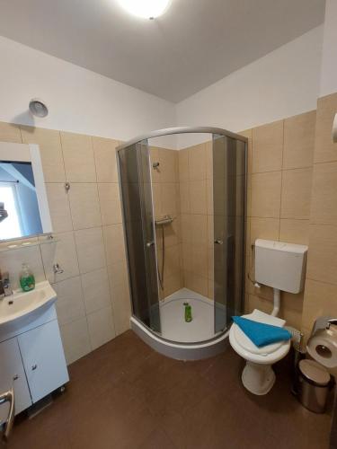Koupelna v ubytování Casa Varipatti