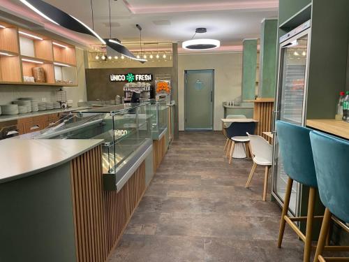 Η κουζίνα ή μικρή κουζίνα στο Design- und Kunsthotel München