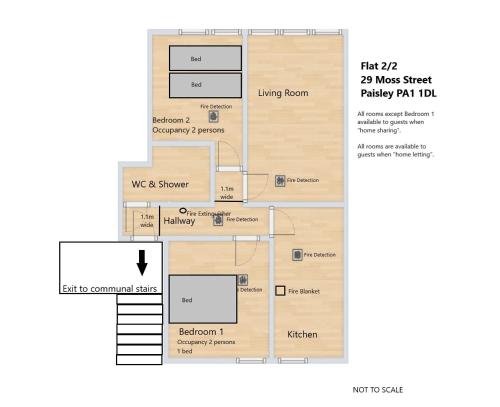 Κάτοψη του Paisley Pad Glasgow Gateway second floor flat