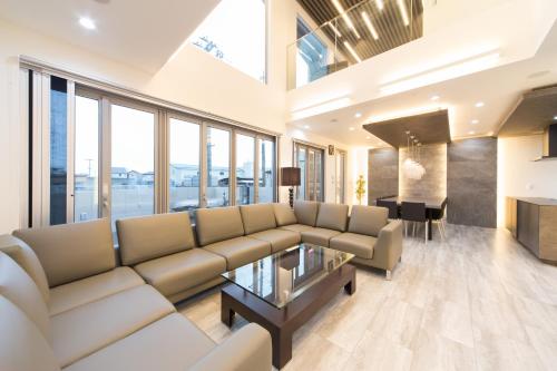 Zona de estar de Bitcoin Villa Wakayama