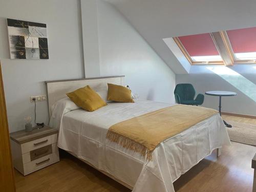 Postel nebo postele na pokoji v ubytování Apartamento Pedra do Timón