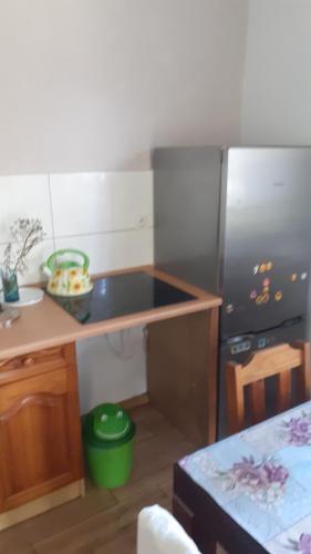 Η κουζίνα ή μικρή κουζίνα στο Agroturystyka Leśne Zacisze