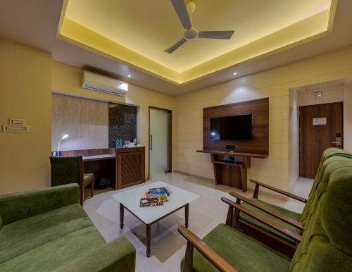 Posezení v ubytování Hotel Pratham