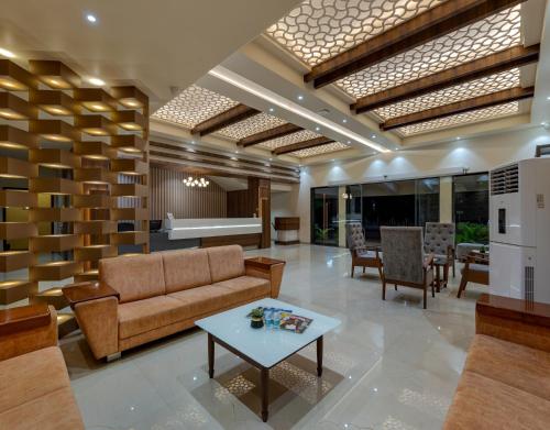 Posezení v ubytování Hotel Pratham
