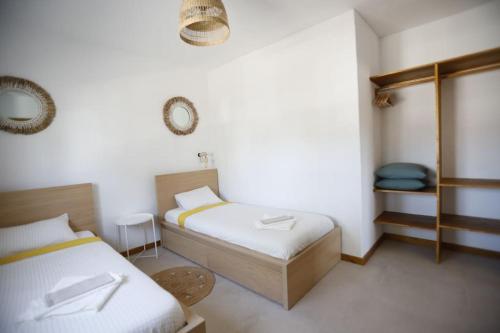 Ένα ή περισσότερα κρεβάτια σε δωμάτιο στο Casa Anahita