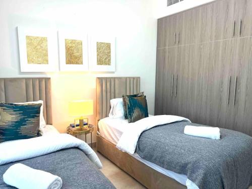 Кровать или кровати в номере Panoramic Luxury Apartment