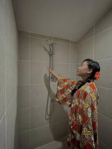 Kylpyhuone majoituspaikassa Annex of Mysig japan in Cebu