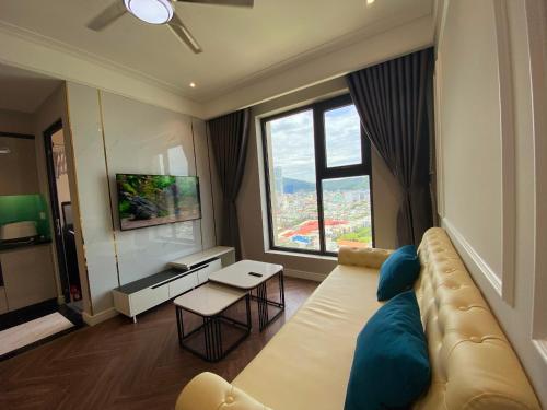 Χώρος καθιστικού στο Amanda Apartment Quy Nhon