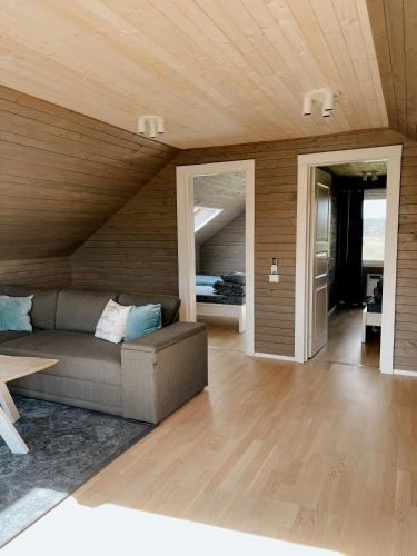 Χώρος καθιστικού στο HYGGE Sauna&Fishing House