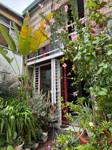 a house with a bunch of plants and flowers at Hanoi Secret Garden in Hanoi