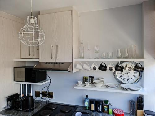 Virtuvė arba virtuvėlė apgyvendinimo įstaigoje Cape Town Fully Kitted Zen Apartment