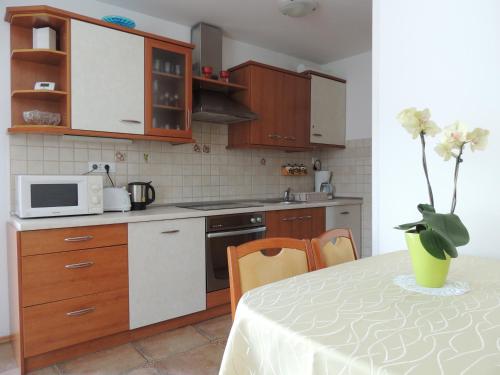 Kuhinja oz. manjša kuhinja v nastanitvi Apartments and Rooms Tavcar