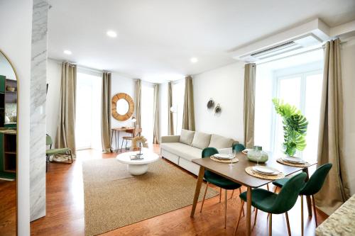 Χώρος καθιστικού στο GREEN BLISS IN FARO, Central One-Bed Oasis