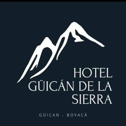 un logo per un hotel con montagna di Hotel Guican de la sierra a Güicán