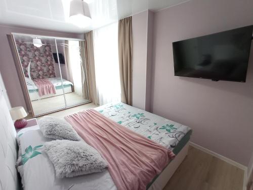 Postel nebo postele na pokoji v ubytování New Võidu apartment