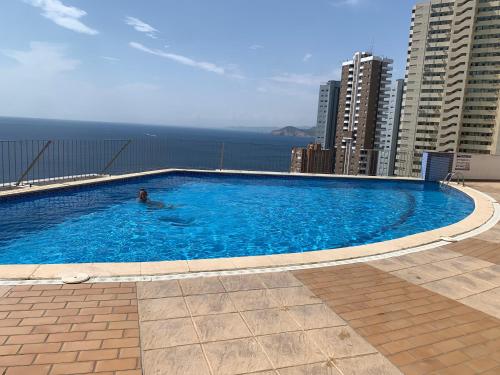 Holiday House Benidorm -sea view-roof terrace-swimming pool-