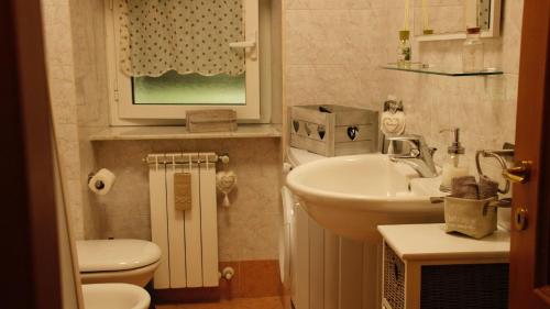 Koupelna v ubytování La Casa di lele