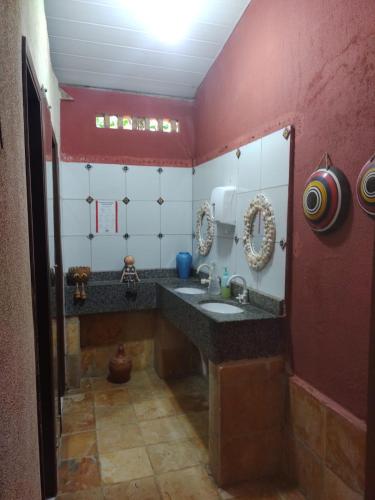 Kuchyň nebo kuchyňský kout v ubytování Ocas do Índio Hotel Spa