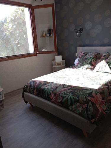 Postel nebo postele na pokoji v ubytování le gite de margot