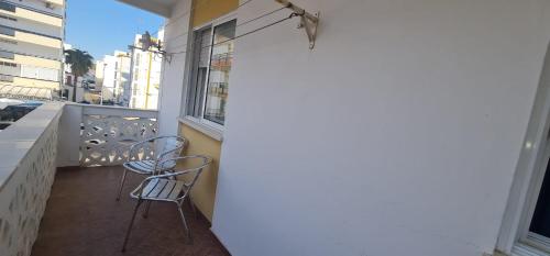 Μπαλκόνι ή βεράντα στο La Antilla Piso céntrico a 1 minuto de la playa Avda Castilla