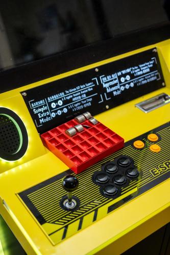 a close up of a toy radio with red blocks at Barrington Riverside Cottages in Barrington