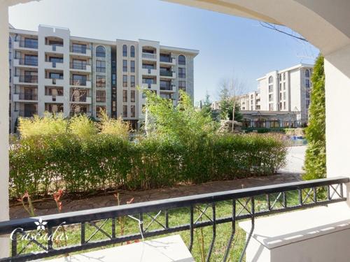 a view from the balcony of a apartment building at Cascadas Family Resort in Sunny Beach