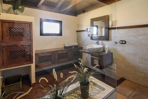 Koupelna v ubytování Casa Perdomo