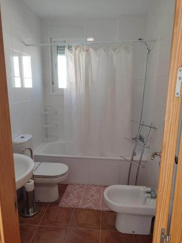 Koupelna v ubytování Apartamento El Flamenco Azul Cabo de Gata