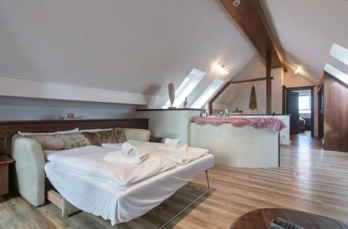 Ένα ή περισσότερα κρεβάτια σε δωμάτιο στο Hotel Restaurant Auerhahn