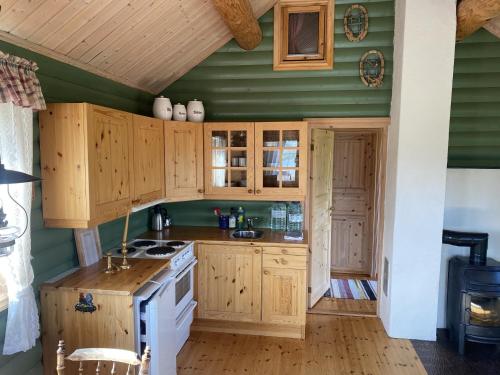 Kjøkken eller kjøkkenkrok på Cottage Yard - cozy Cabin