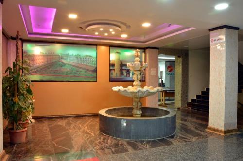 The lobby or reception area at Sree Karpagam Dreams