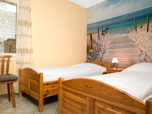 Postel nebo postele na pokoji v ubytování Haus Kaltenhof