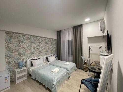 Llit o llits en una habitació de Guest House in Old Tbilisi