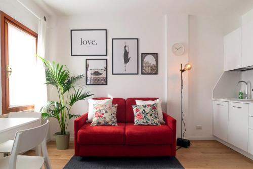Ruang duduk di Giustiniani Apartments