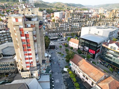 Γενική άποψη της πόλης Νόβι Πάζαρ ή θέα της πόλης από  αυτό το διαμέρισμα