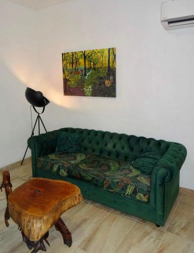 Χώρος καθιστικού στο Bungalow DOUROU