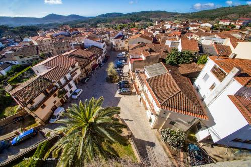 an aerial view of a town with buildings at AT la Abuela Antonia-El Gurugú in Torre de Don Miguel