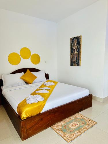Postel nebo postele na pokoji v ubytování Apsara Koh Rong Guesthouse