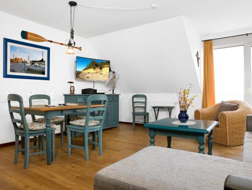 Χώρος καθιστικού στο Residenz am Yachthafen Möwenblick