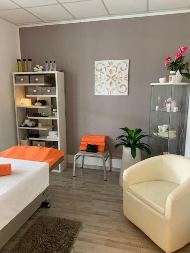 Ένα ή περισσότερα κρεβάτια σε δωμάτιο στο Hotel Bella Lazise
