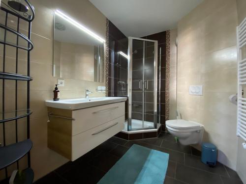 Koupelna v ubytování Ferienwohnung O9