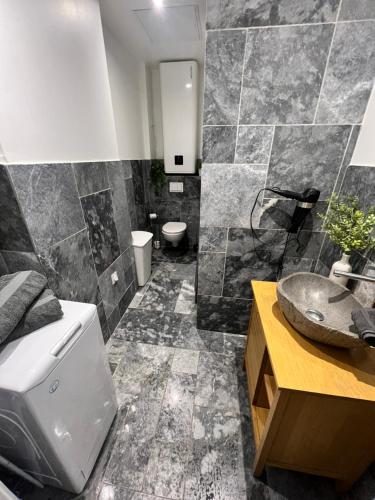 Kylpyhuone majoituspaikassa LE ZENITH