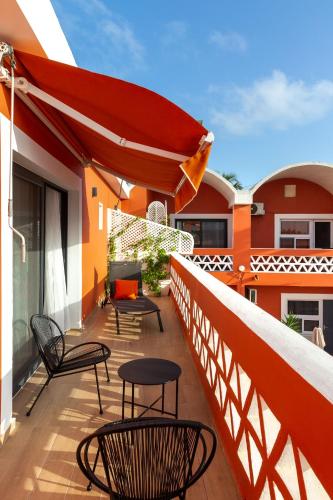 Балкон или терраса в La Madrague-Surf Beach Sea