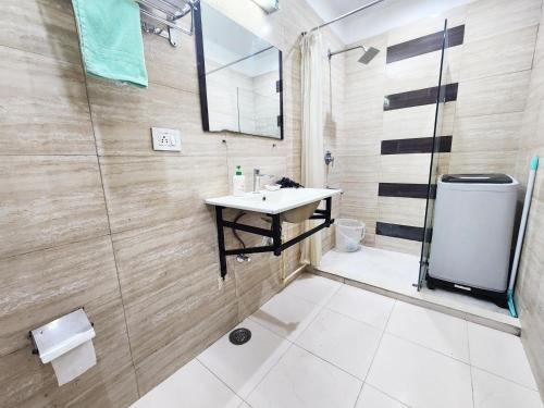 Koupelna v ubytování Furnished 1 Bedroom Independent Apartment 6 in Greater Kailash 1 Delhi