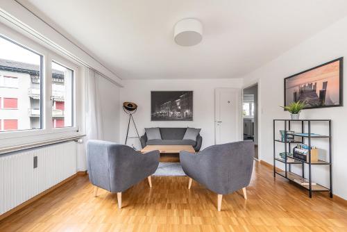 Posezení v ubytování SOHO 11 !Gratis Parken, Free Parking!