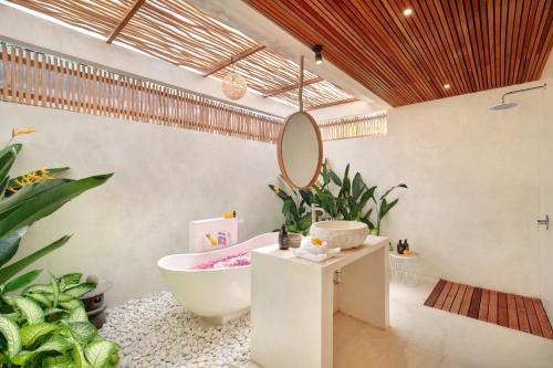 Koupelna v ubytování Aurora Wonderland