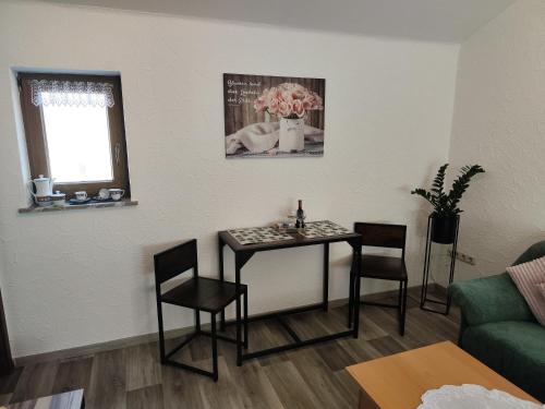 Posezení v ubytování Ferienwohnung Lay
