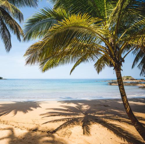 Pantai di atau di dekat vila