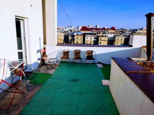 Μπαλκόνι ή βεράντα στο Belgrade River view 1