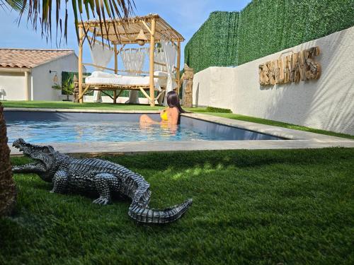 Ô Balinais mini villa avec spa et piscine chauffée privative Marseille photo 37